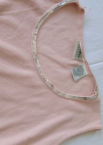 Pink Ribbed Tank Top 🩷🫶🏻