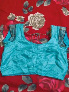 Elegant light Blue Saree