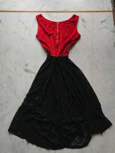 Red &amp; Black Party Dress