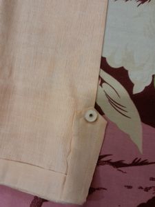 Light Peach Cotton Kurta