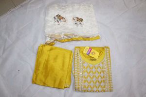 Yellow Embroidered Salwar Kameez