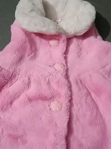 Cute Pink Faux Fur Dress