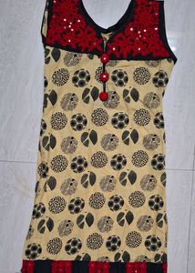 Short Off White Kurta