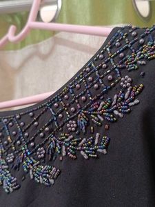 Elegant Black Embroidered Kurta