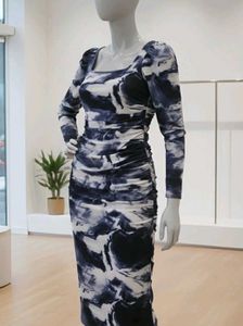Stylish Tie-Dye Bodycon Dress