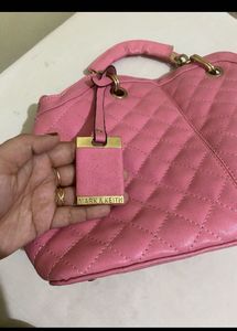 Orginal Mark &amp; Keith Pink Solid  Handheld  Bag