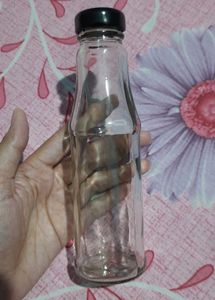 One Aesthetic Glass Bottle For Decoration
