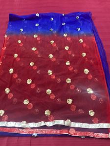 Kids Shaded Net Dupatta with Sequin Work