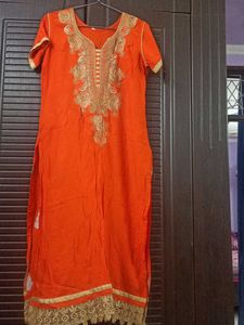 Cotton Sequence Embroidery Kurti