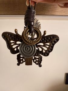 Steampunk Butterfly Keychain