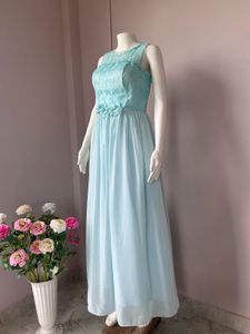 Premium Chiffon Blue Gown