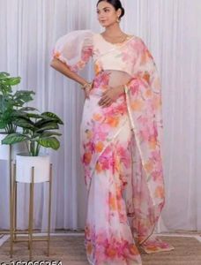 Floral Organza Saree