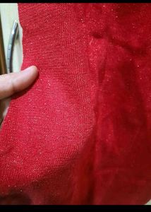 Red Dress with Bow Detail