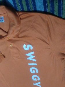 Swiggy Orange Polo Shirt-XL