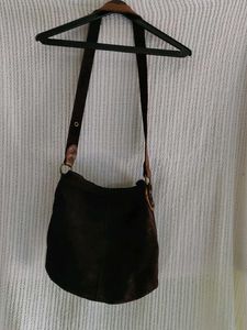 Vintage Suede Shoulder Bag