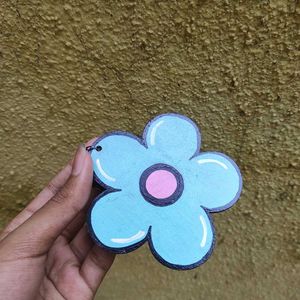 Cute Flower Keychain Handpainted