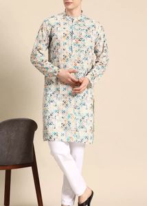 Men Printed Kurta L-size