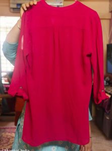 Chic Pink Flowy Top