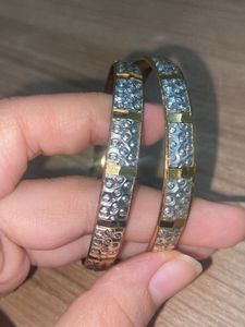 golden artificial bangles