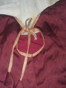 Maroon Lengha Choli Set