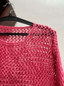 Pink Knit Top