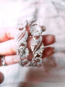 pretty silver bangles
