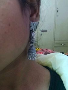 Butterfly Jhumka Earrings(oxidised)