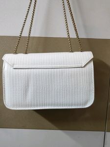Off White Cute And Ethnic Sling Bag