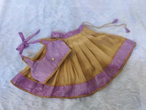 lavender gold lehanga choli