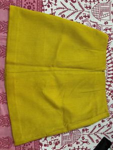 Forever21 Chic Mustard Winter Mini Skirt