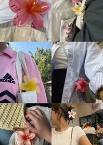 HIBISCUS FLOWER CLAW CLIPS