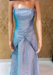Stunning blingy shimmery heavy Backless gown