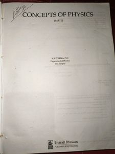 HC VERMA CONCEPT OF PHYSICS BOTH PARTS
