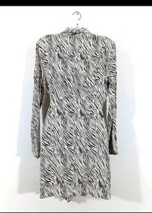 Mango New 🆕 With Tag Zebra Print Dress
