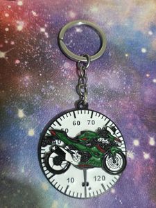 Ninja Motorcycle Fidget Spinner Keychain