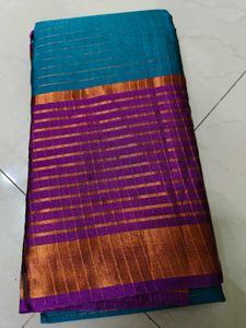 New AAURA Silk Saree With Blouse