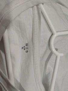 Mens White V Neck T shirt
