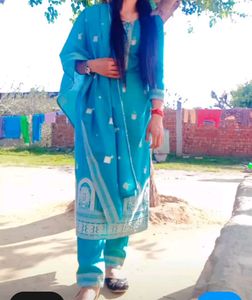 Beautiful Summer Cotton Kurti Plazo Pant With Dupa