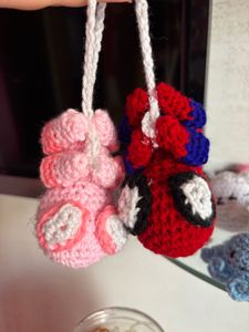 Cute Crochet Spiderman Keychain