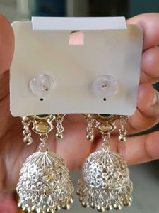 Beautiful colourful jhumka earings 4 pieces