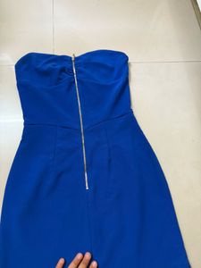 Royal Blue Strapless Mini Dress