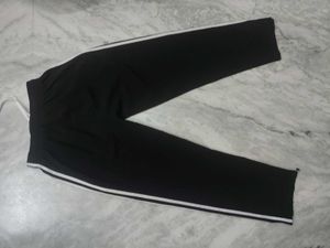 Striped Black Track Pants