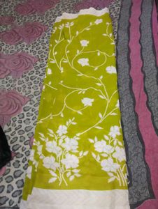 Lime Green Floral Fabric