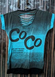 Stylish Blue Graphic Tee