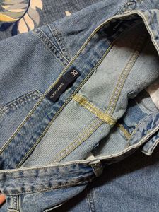 DENIM A-LINE SKIRT