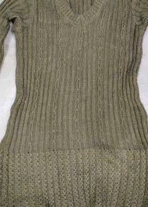 Ribbed Knit Sweater Tunic