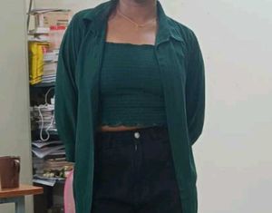 Green Shirt and Top Set