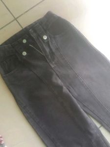 Black Grey Stright Jeans 👖