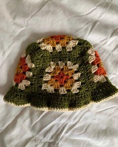 Crochet Granny Square Bucket Hat