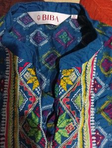 Embroidered Blue Kurta